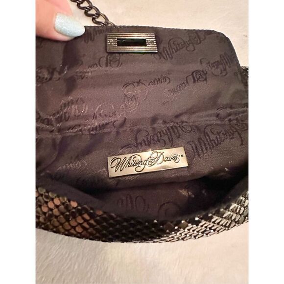 whiting and davis snake skin cross body chain link bag - Picture 4 of 5